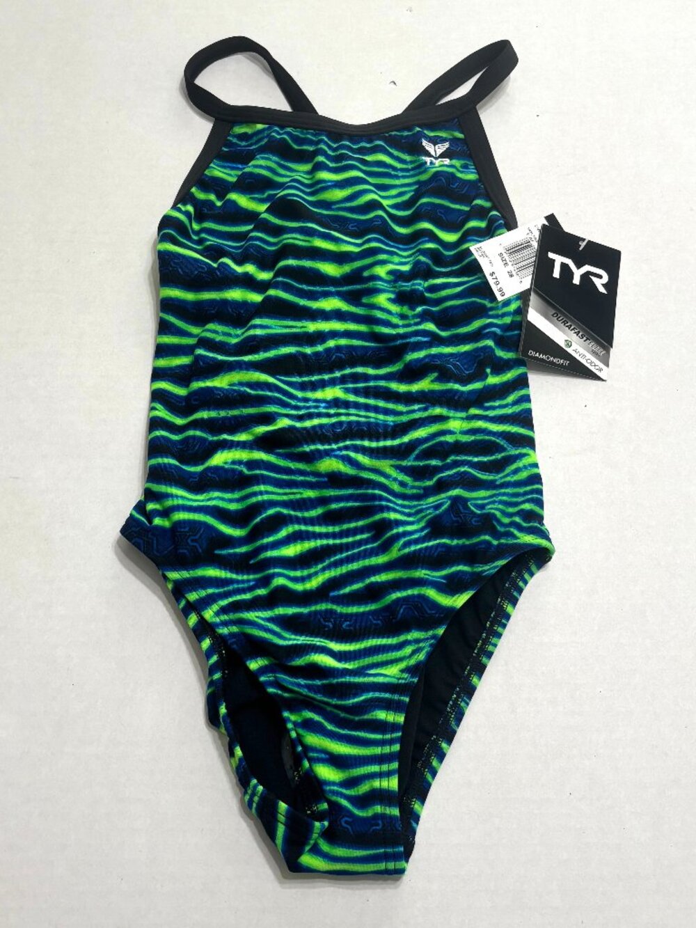 NWT TYR Voltage Diamondfit Swimsuit Size 28